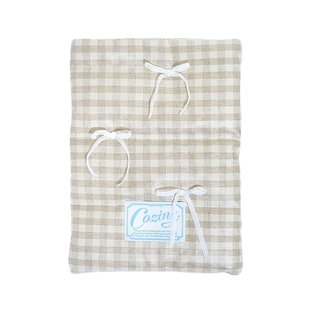 Pillow notebook pouch_beige