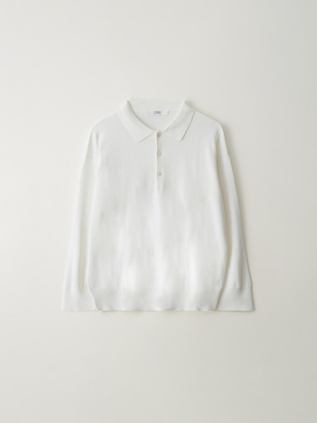 [4th] Cotton collar knit_ivory