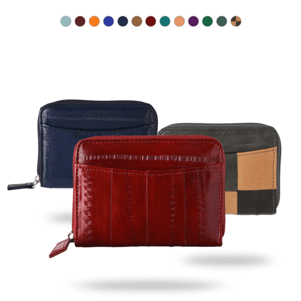 장어가죽 카드동전지갑 지퍼형