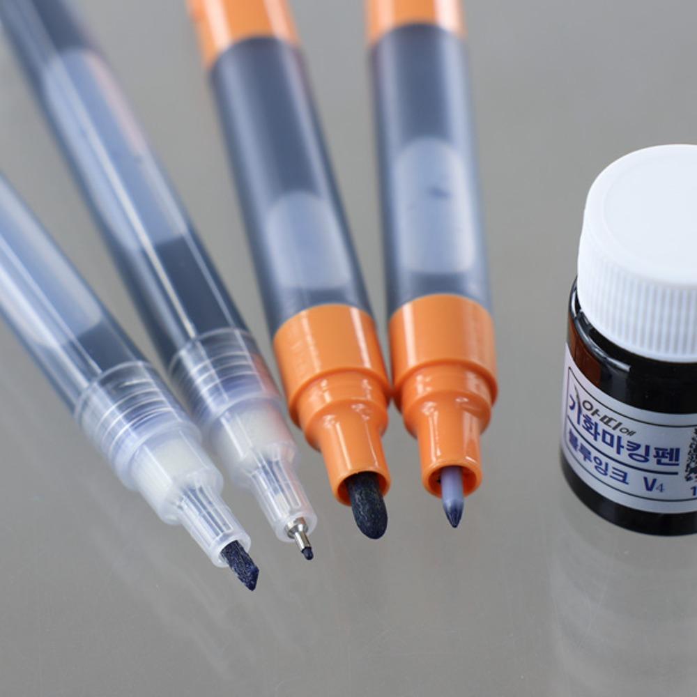 [N25] 기화사인펜 기화마킹펜  체크 마킹 기화펜 3종 0.7메탈 /3mm삼각/싸인펜  트윈 기화보드마카 (전문가용) 10%할인