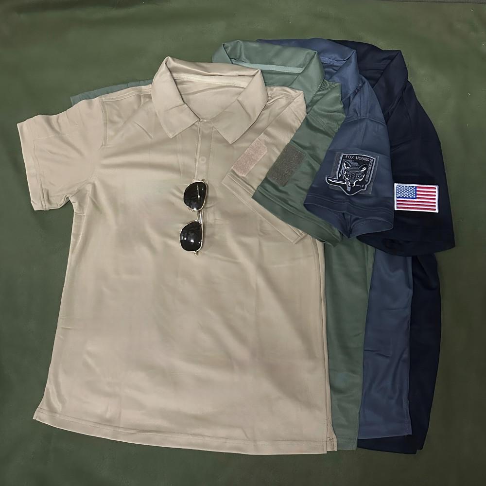 밀리터리 전술 카라티  반팔 등산 캠핑 작업 등산 군인 미군 머슬핏