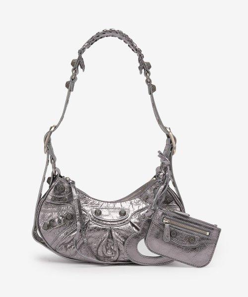 여성 XS 메탈릭 르 카골 숄더백 - 실버 / 6713090GT3Y8103