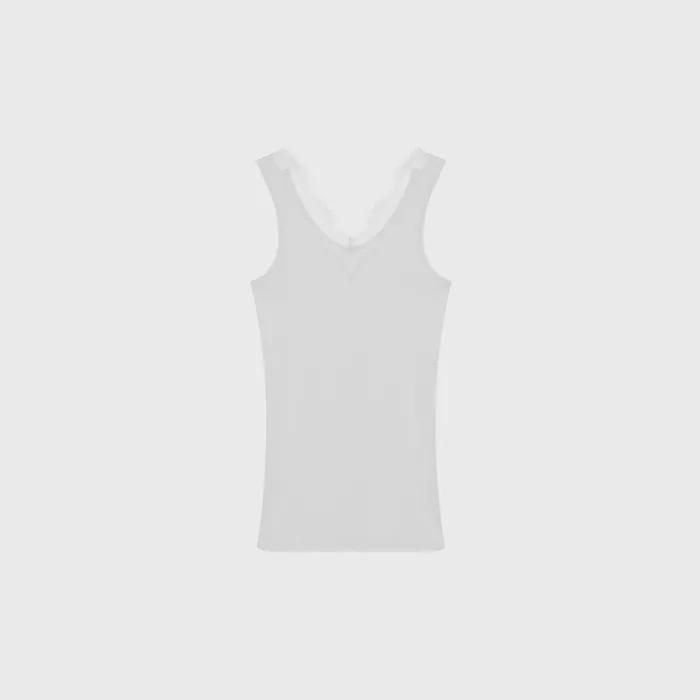 Lace sleeveless (white / light gray / black)
