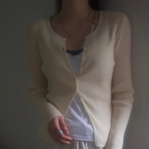 SOFT WOOL KNIT CARDIGAN