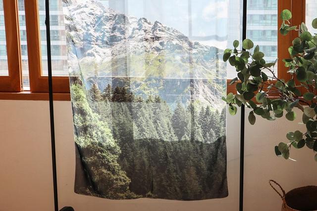 쉬폰 대형 패브릭 포스터/두꺼비집가리개 - 마운틴뷰