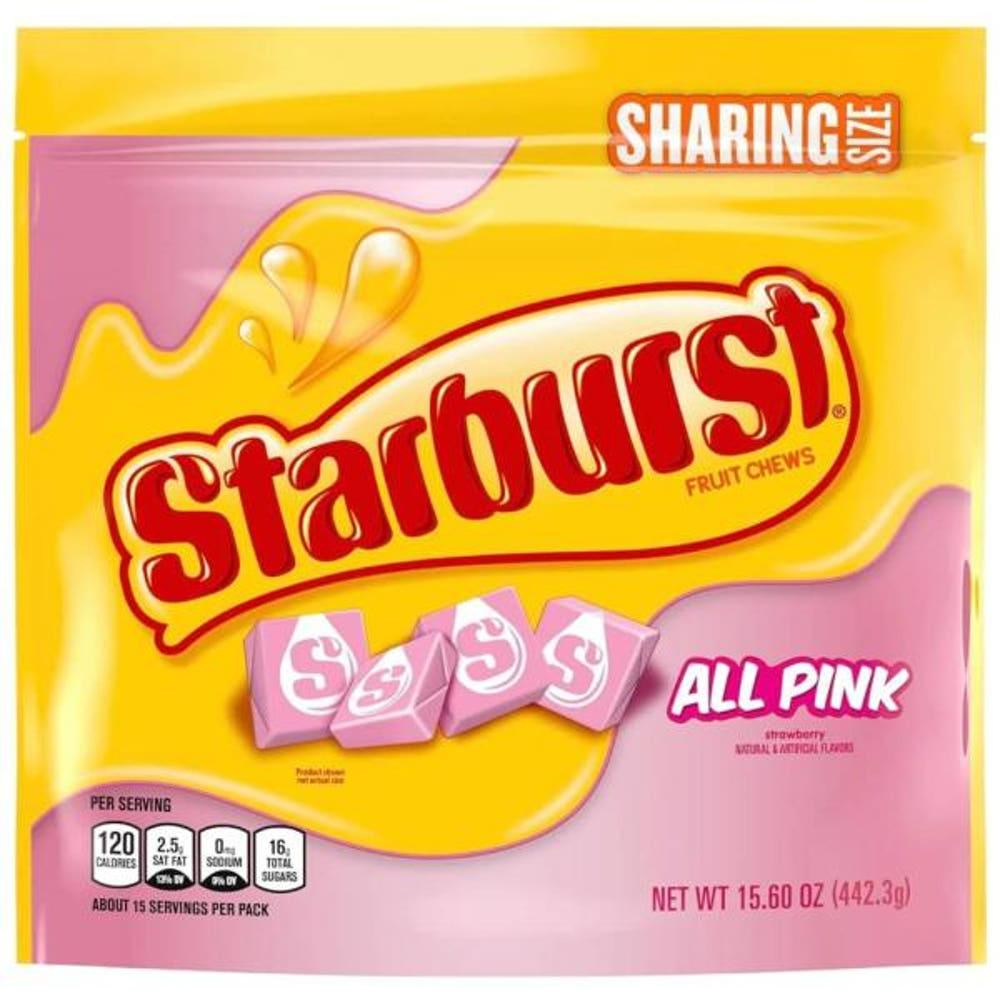Starburst 올 핑크 과일 츄 캔디 백 452.3ml15.5온스