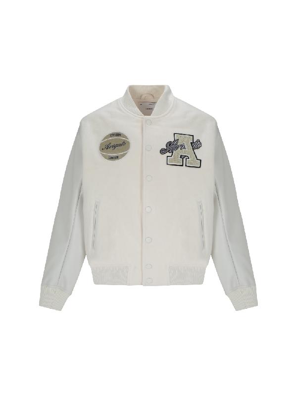 아플리케 로고 패치 바시티 자켓