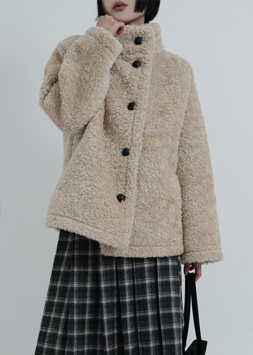 오뉴이 [2만장판매/기획특가] 베어 오버핏 부클 하프 코트