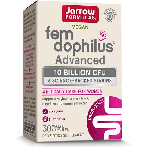Jarrow Formulas 자로우 펨 도피러스 어드밴스드 유산균 100억 CFU 30캡슐 (상온보관용), 30정, 1개 - MCT오일/영양제 | 쿠팡