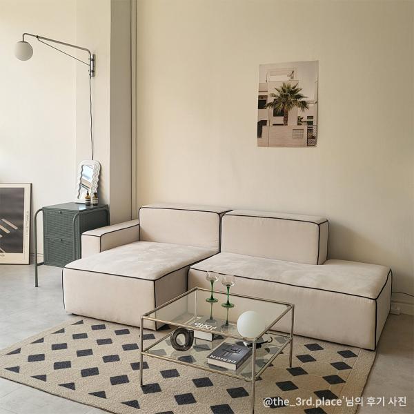 [집꾸핫딜]헨델 아쿠아텍스 패브릭 모듈 소파 1인/2인/3인/펫스툴