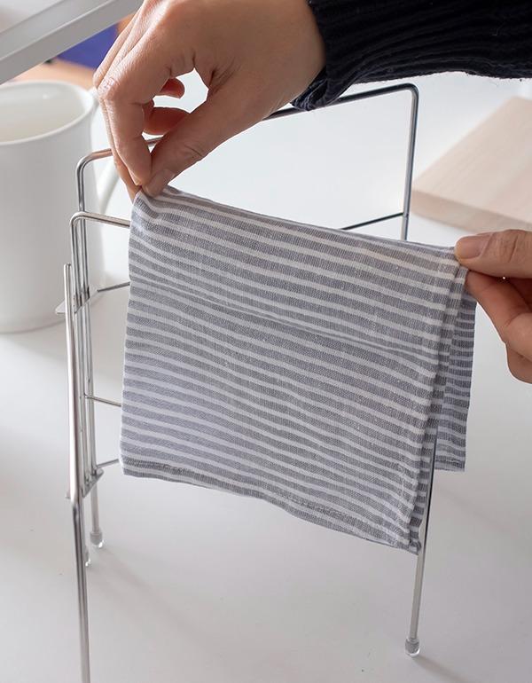 스텐 3단 접는 행주 건조대