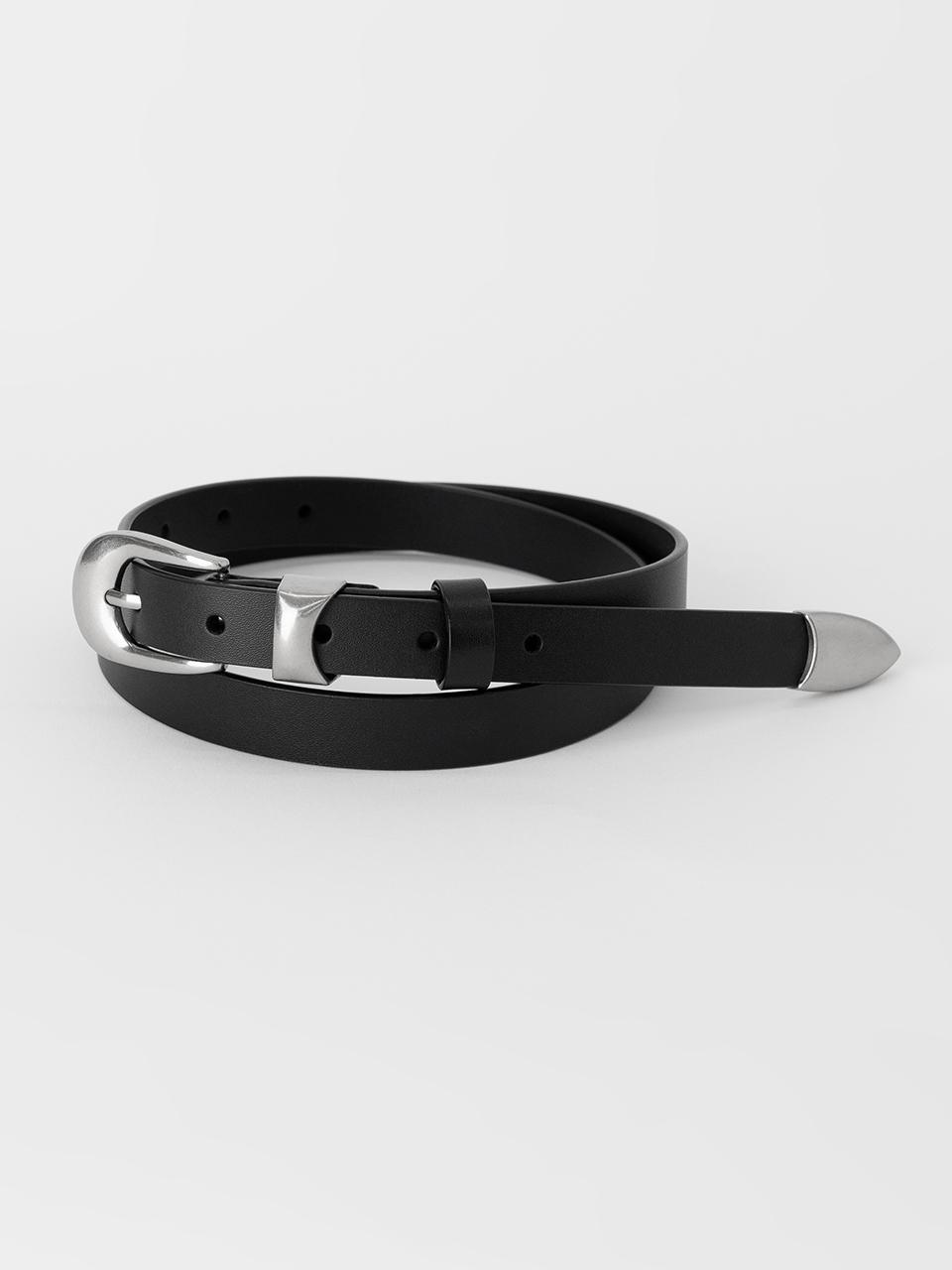 타티아나 BT8276 모던 웨스턴 소가죽 벨트 18mm