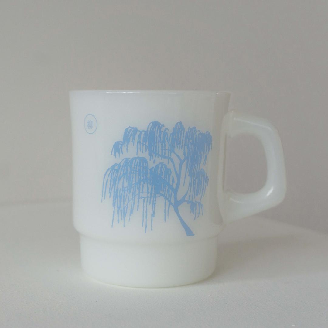 자체제작 밀크글라스 [ 버들 ]