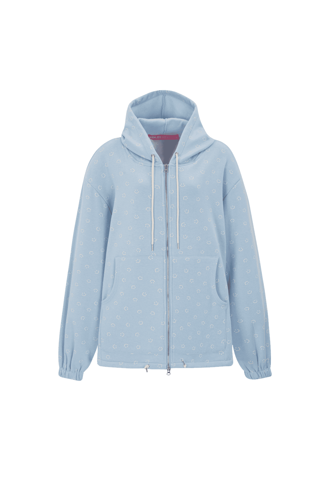smile winter hoodie Babi blue