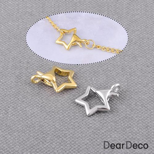 오각별 클래습(길이14mm)(1개)목걸이팔찌재료 개고리잠금장식 부자재 m2004-18