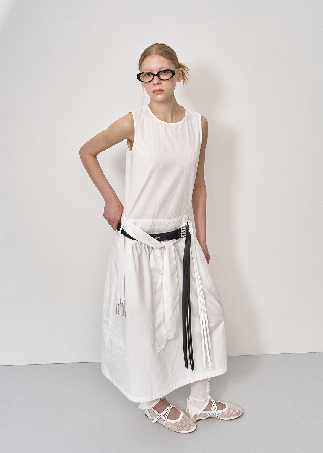 WESTERN STRAP LEATHER BELT (BLACK)