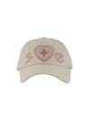 LEO APPLIQUE BALL CAP / BEIGE
