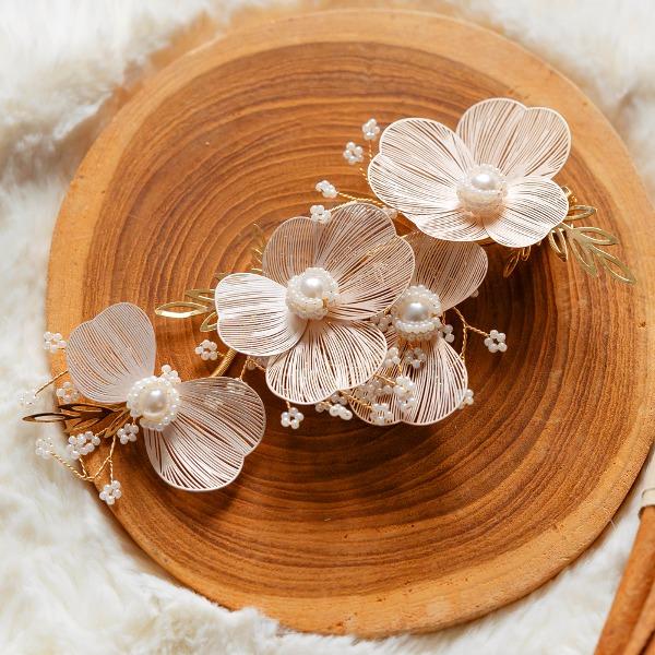 벚나무 골드 헤어핀