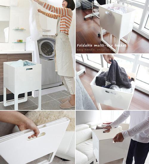 특가. 접이식 멀티 바스켓 빨래통 빨래바구니 폴딩바스켓 런드리