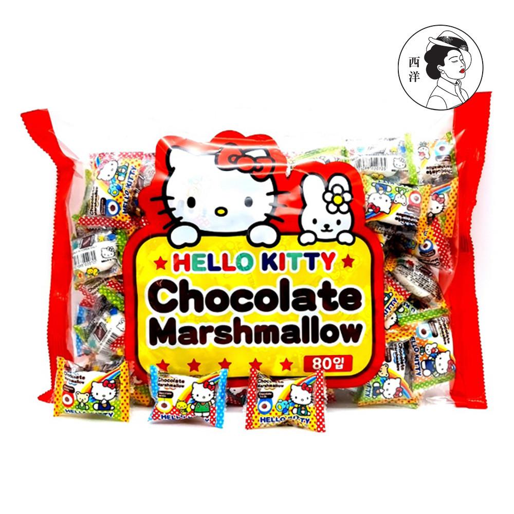 헬로키티 마시멜로 마시멜로우 초콜릿맛 320g (4g X 80개입) 낱개포장 대용량