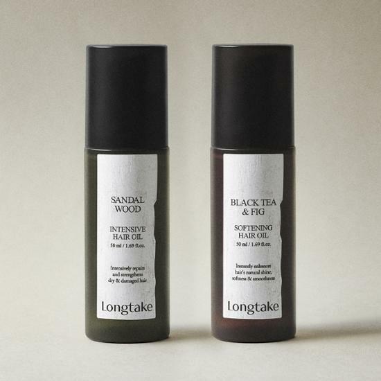 롱테이크 헤어오일 50ml 2종 [샌달우드/블랙티앤피그] 택1