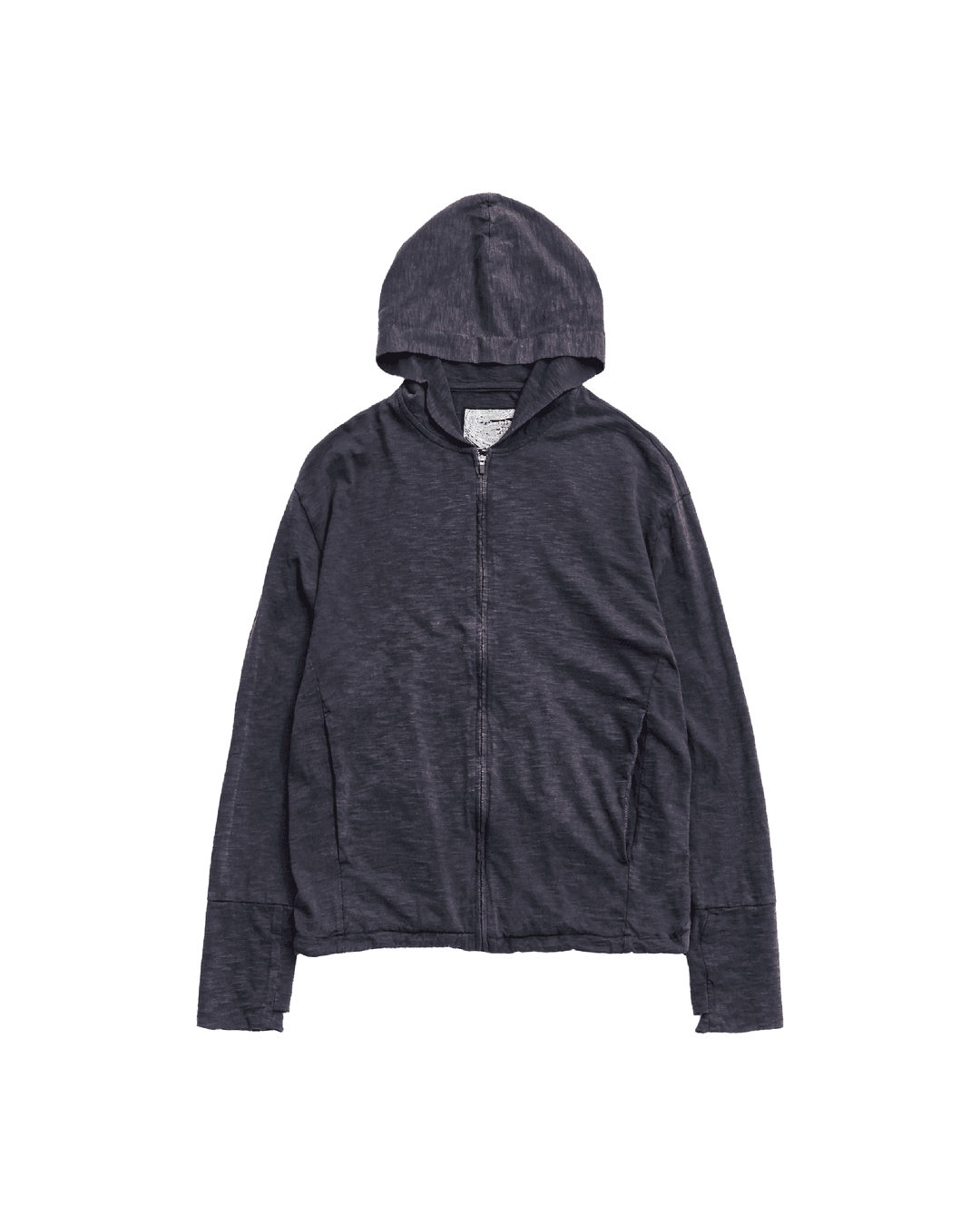 BLEACHED SLUB HOODED ZIP UP (BLEACHED PURPLE)
