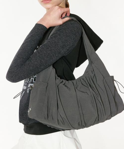 NOI1813 셔링 숄더백 (차콜)