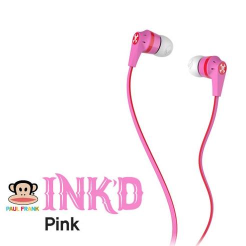 스컬캔디 INKD 2 PAULFRANK PINK 잉크드 2 폴프랭크 핑크