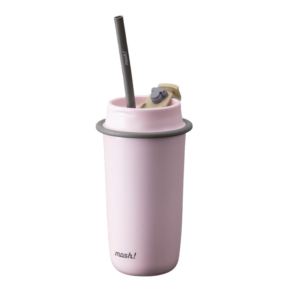 모슈 라떼 스트로우 텀블러, 핑크, 480ml, 1개