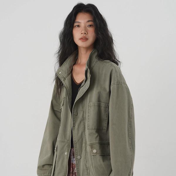 Khaki Wash Workwear Jacket