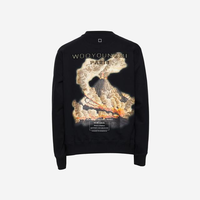 우영미 Wooyoungmi Volcano Back Logo T-Shirt Black - 23FW