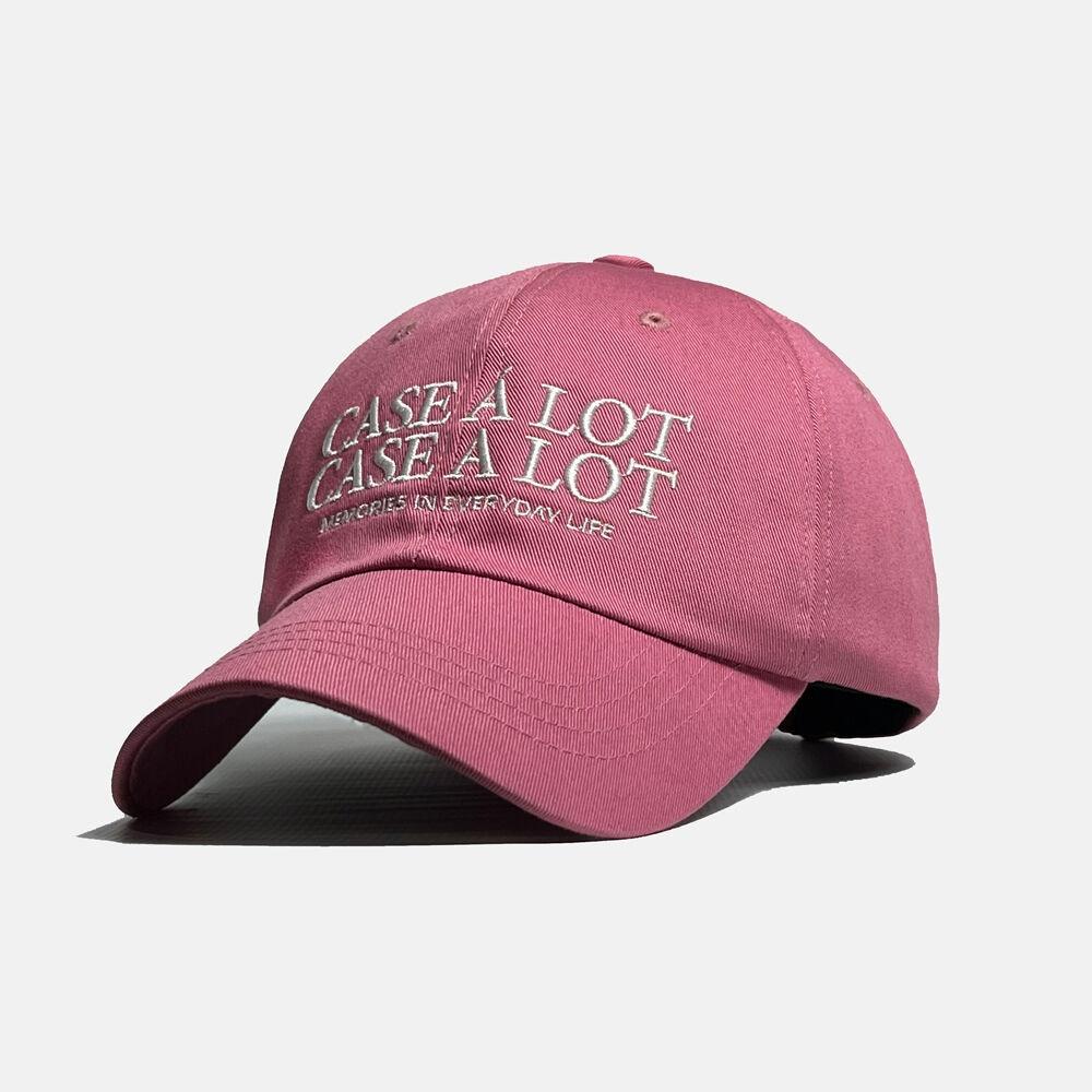 Slogon logo ball cap - Pink