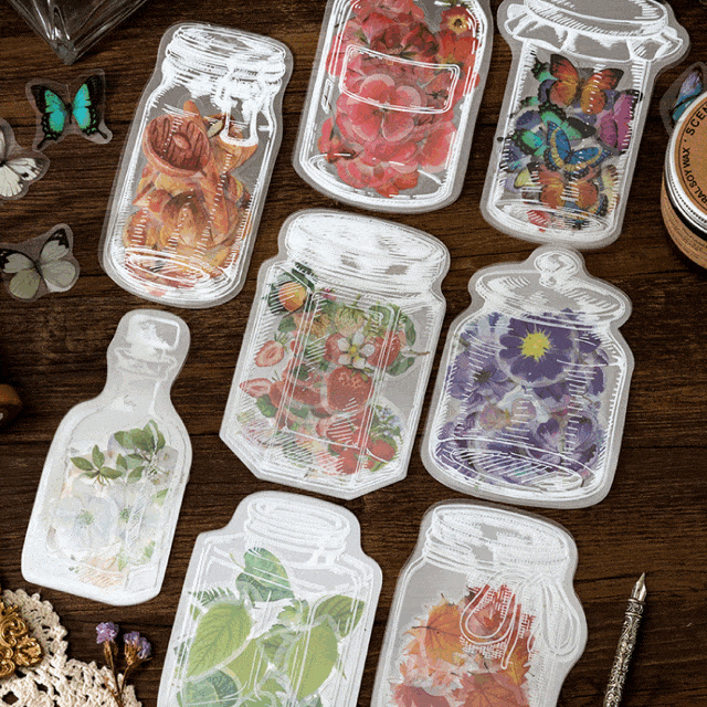 [1+1할인] 35매 꽃 플라워 압화 스티커 8종 다꾸 스티커 다이어리 꾸미기 노트북꾸미기 폰꾸미기 탑꾸 탑로더스티커 빈티지다꾸 빈티지다이어리 캐리어꾸미기 캐리어스티커