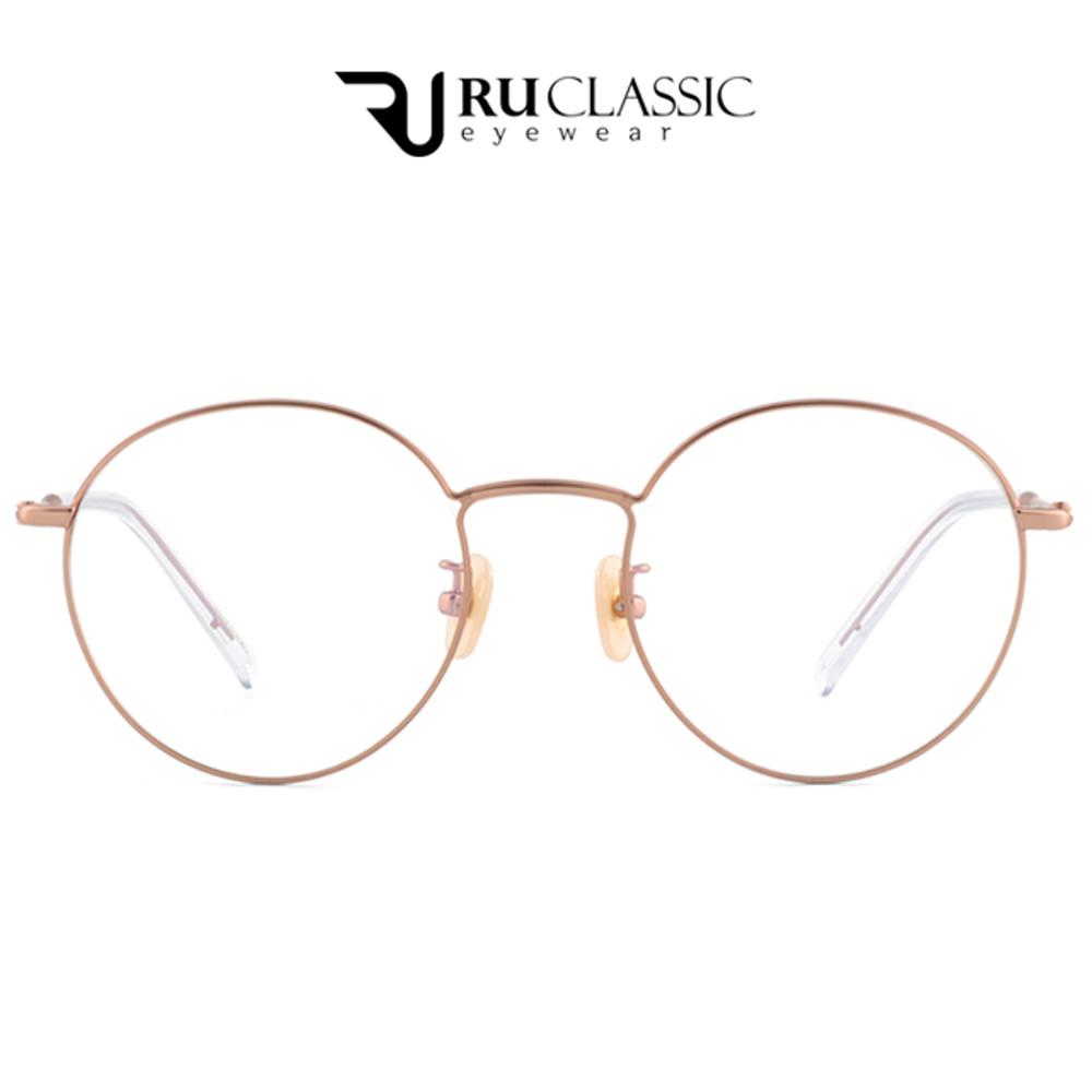 루클래식 RU CLASSIC 801 C02 로즈골드 베타티타늄 동그란안경테