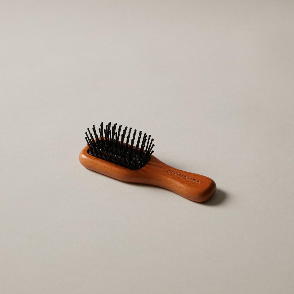 아로마티카 우든 스칼프 브러쉬 스몰 S사이즈 40x120mm 나무빗 미니빗 여행용