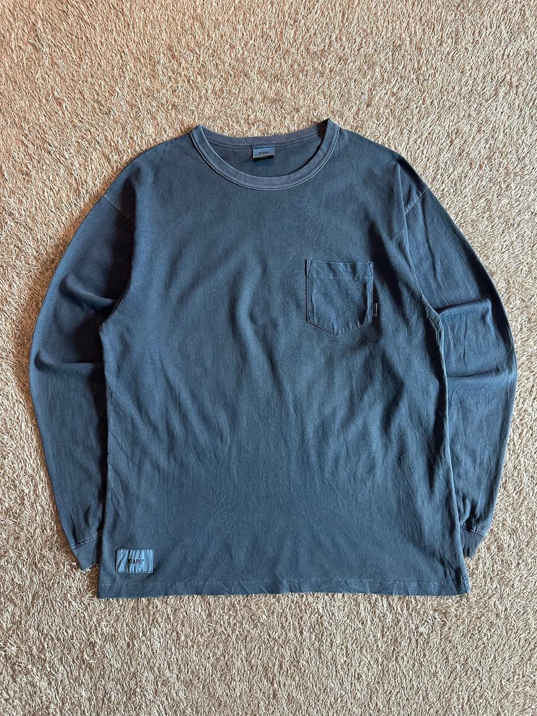 희귀) 더블탭스 원포켓 패치 피그먼트 롱슬리브 | 후루츠패밀리