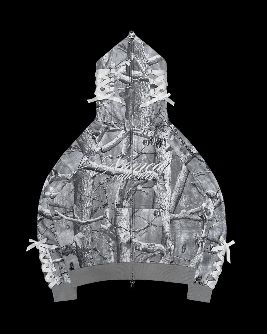 FORBIDDEN ZIP HOODIE SNOW - XS