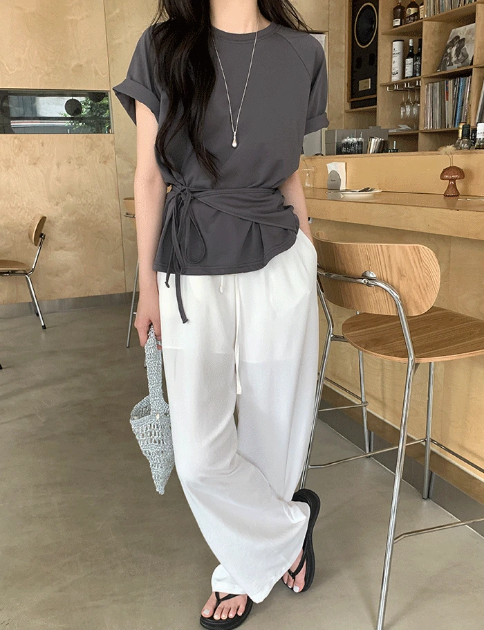 로랑 랩 티셔츠 (2color)