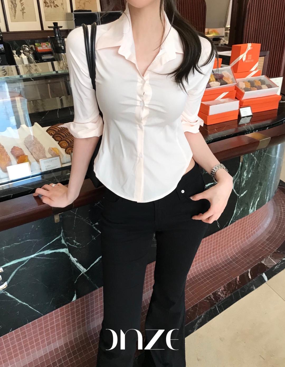 온즈 [당일출고/MADE] Porte shirt (무지ver.)