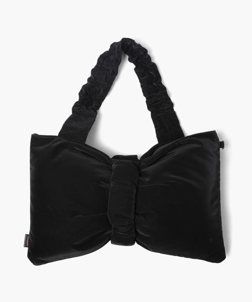 [BMUET(TE) X LECOQ] 리본 패딩백 라지 블랙(QP423XBGO2)