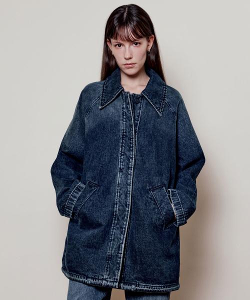 발마칸 데님 코트-블루(여)