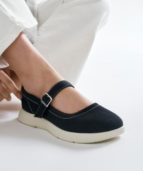 레츠 발 편한 메리노울 메리제인 운동화