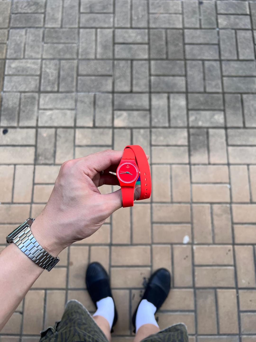 Swatch 스와치 CAMORANGE 더블 스트랩 쿼츠 | 후루츠패밀리