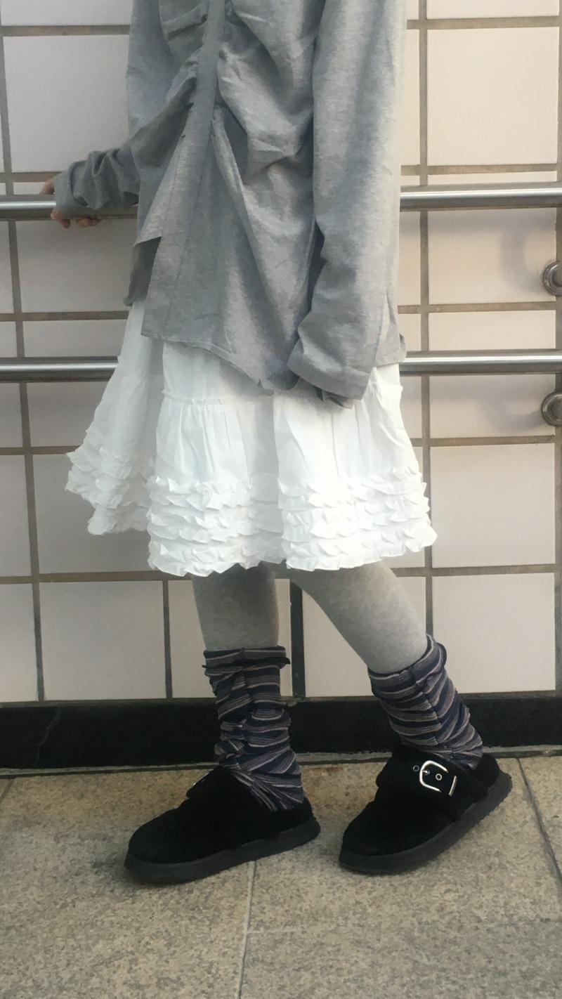 (2 C ᵒ l o🅡) 플레어썸 코튼 프릴스커트