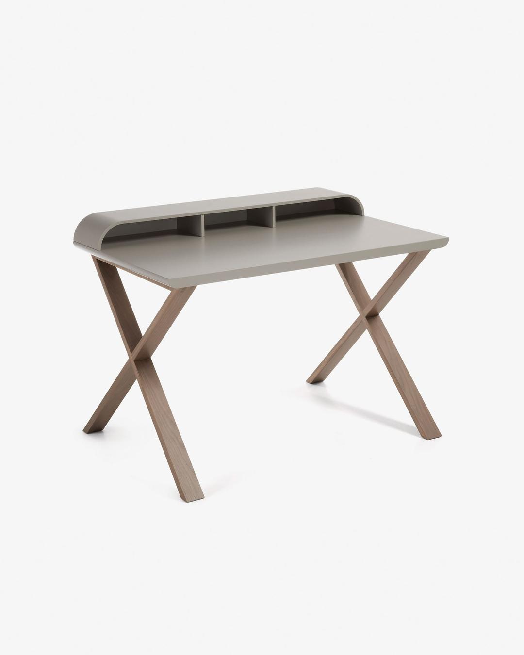 워킹 모던 오크나무 책상 그레이 120cm | Kave Home®