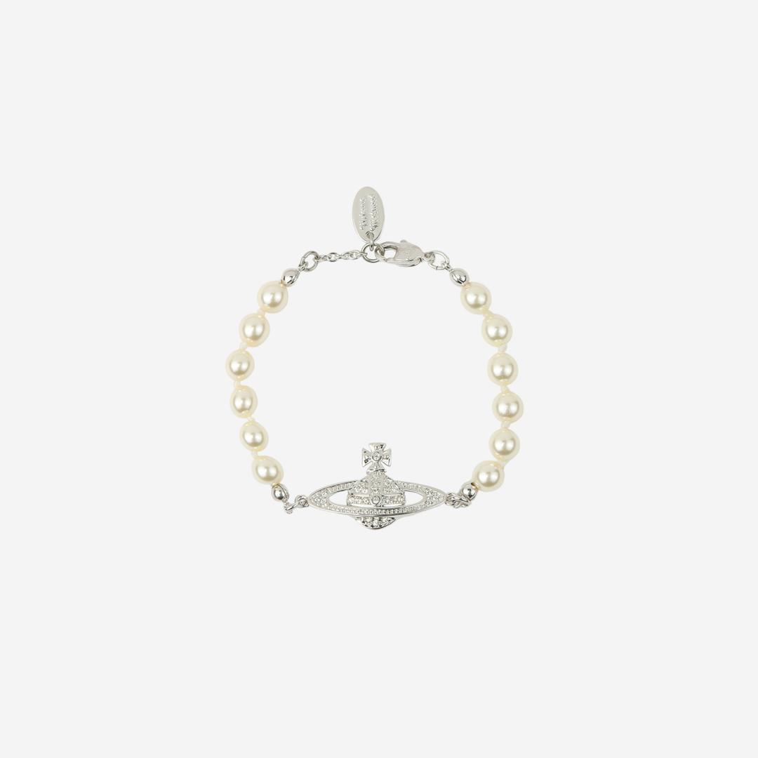 Vivienne Westwood Mini Bas Relief Bracelet Silver