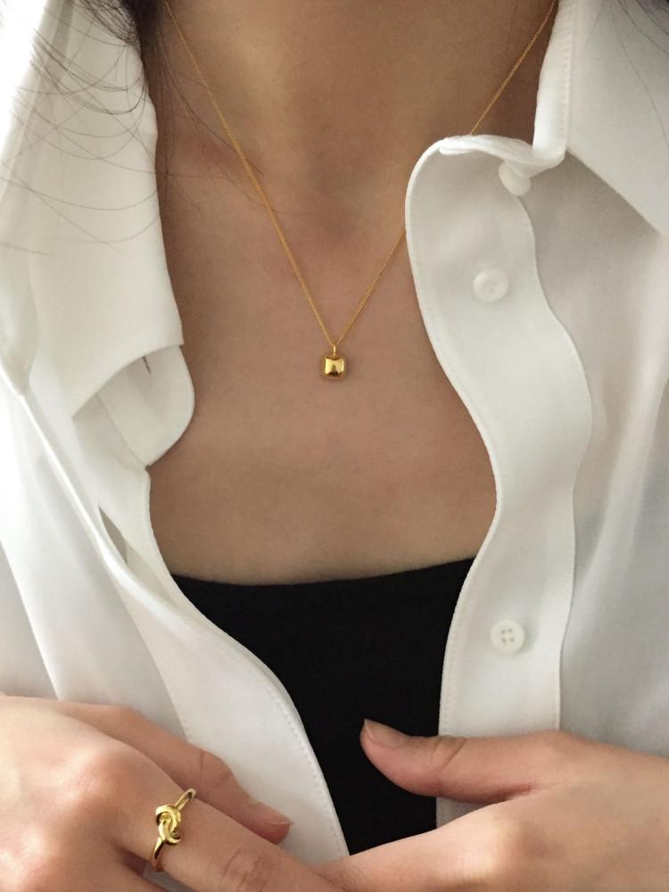 [Season off][925 silver] 원트 은 목걸이 (2 color)