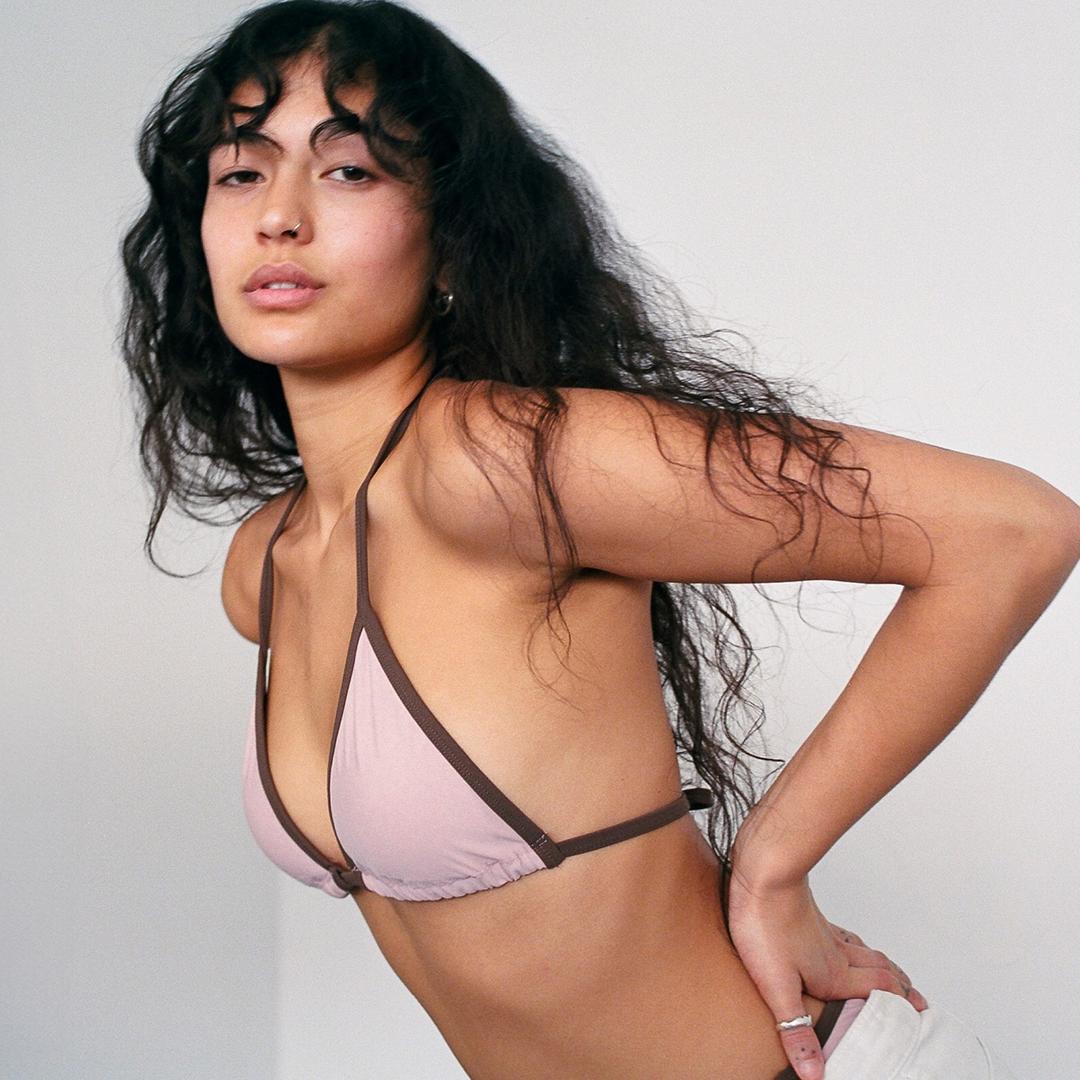 Triangle Bikini Top_Pink
