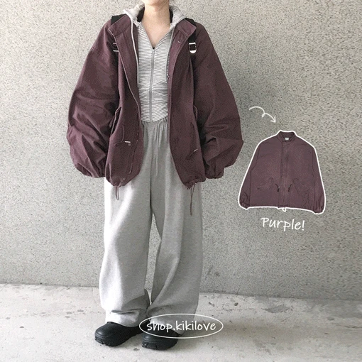 [🖤오버핏/빈티지,고퀄보장!] *피그먼트 워싱* 엔초 투웨이 스트링 빈티지 사파리 야상 숏 자켓 점퍼 - 3color