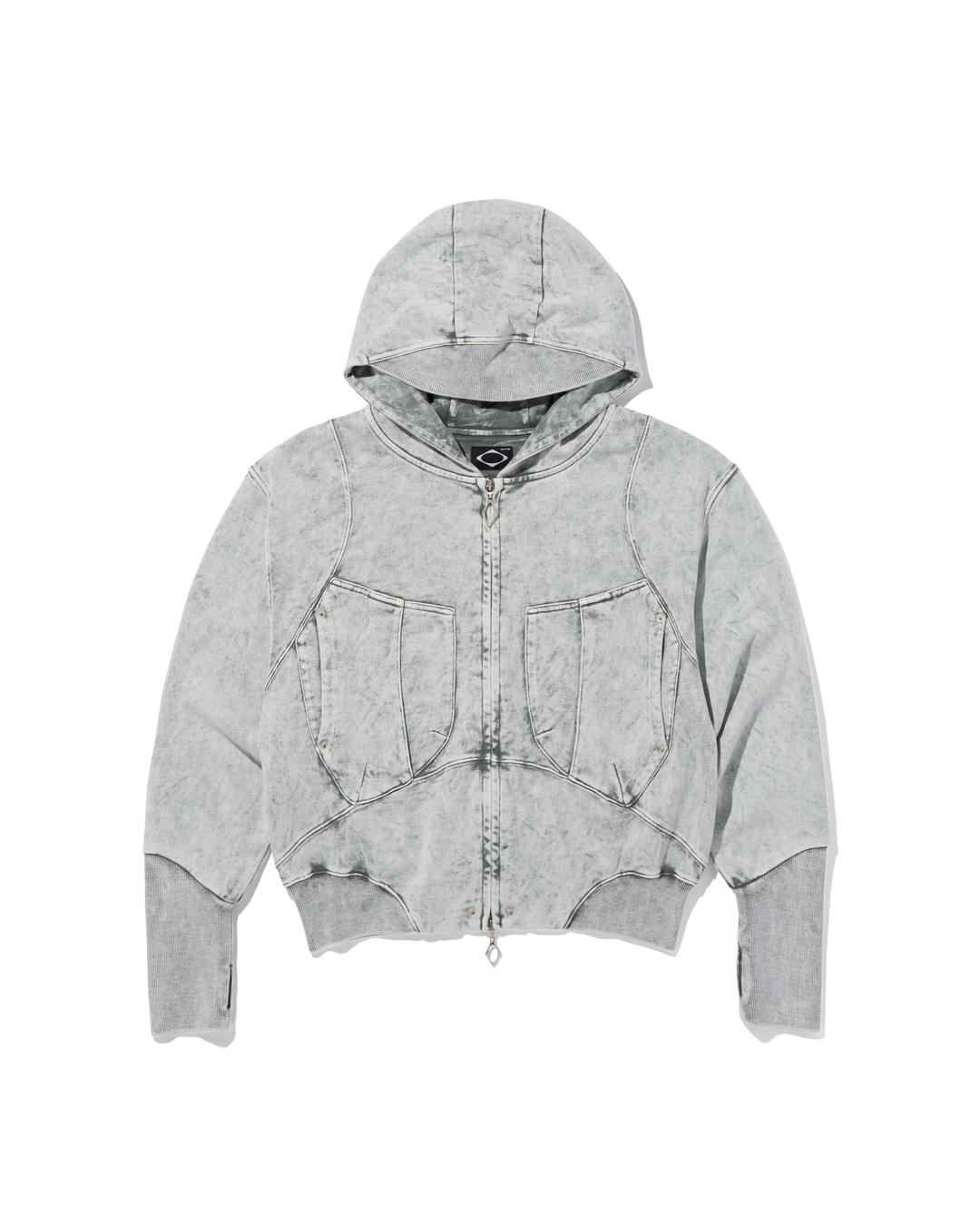 BIG POCKET HOODIE_BLEACHED KHAKI